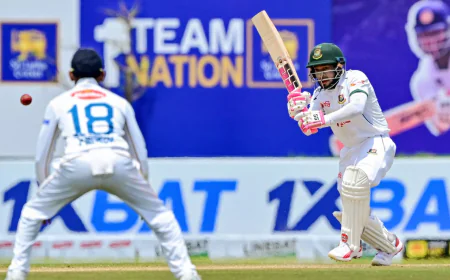 Shanto, Mushfiqur Tons Put Bangladesh on Top
