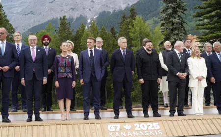 G7 Leaders Back Ukraine While U.S. Blocks Unified Statement