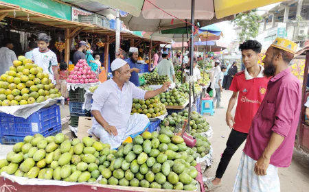 Delicious fruits flood Muradnagar markets