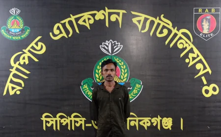 Convicted Drug Dealer with Life Imprisonment Sentence Arrested by RAB-4 in Manikganj