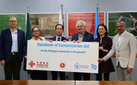 China Provides Aid to WFP for Rohingya Refugees in Bangladesh