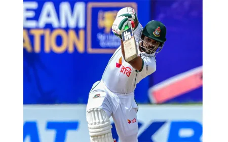 Shanto Becomes First Bangladeshi to Score Twin Tons Twice in Tests