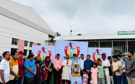 DC Gold Cup Football Tournament 2025 Kicks Off in Gaibandha