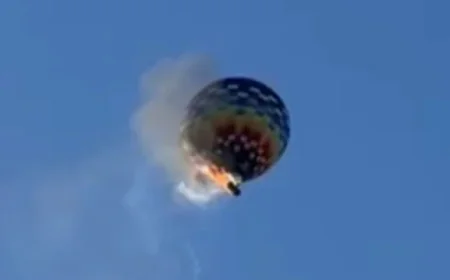 Eight killed in hot air balloon blaze over Brazil