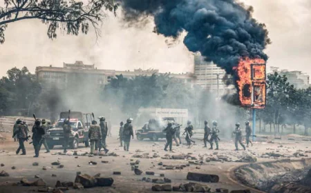 Violence Erupts During Kenya Anniversary Protests, 8 Reported Dead