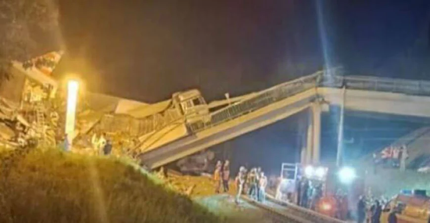Seven Killed as Bridge Collapses onto Railway in Russia