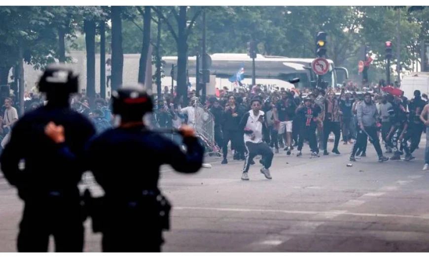 Dozens Detained in France After Chaotic Football Celebrations