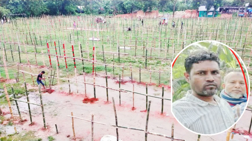 Burichang Jubo Dal leader sets up cattle haat on school ground