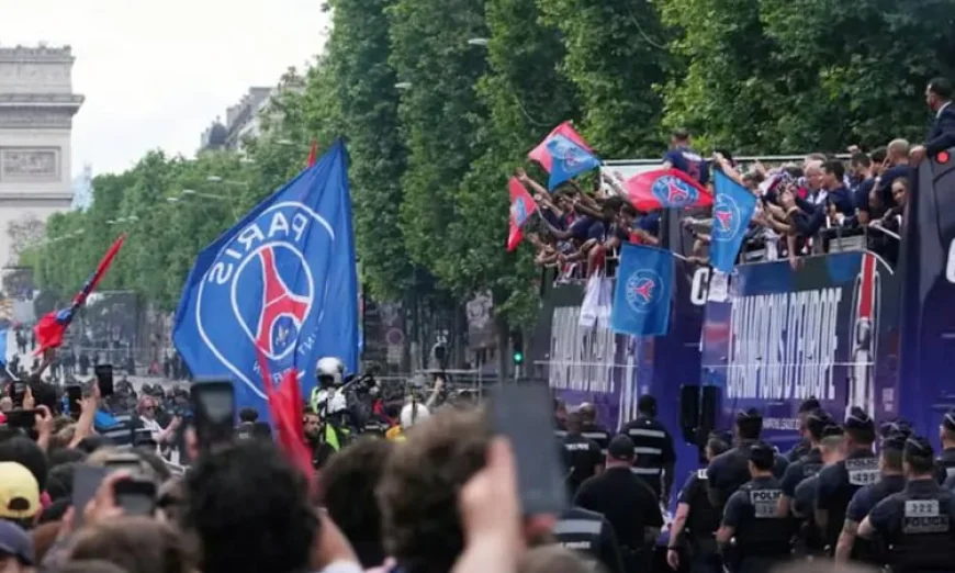 PSG Celebrates Champions League Victory with Paris Parade
