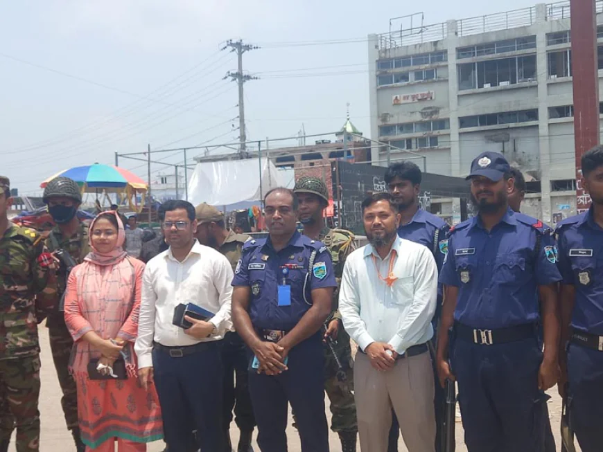Taskforce raids Sapahar zero point to ease traffic jam