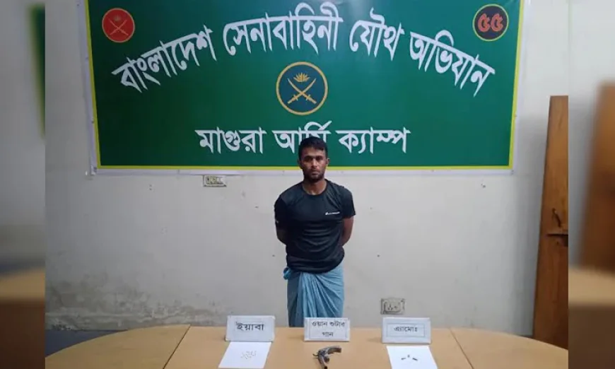 Army Arrests Magura Man with Firearms and Drugs