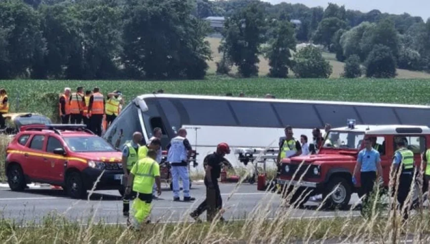 Ukrainian Student Bus Overturns in France, 4 Dead