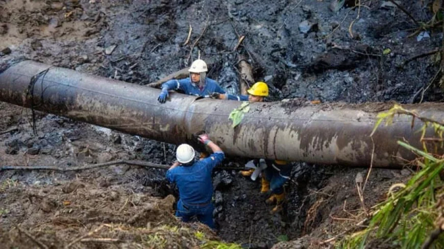 Pipeline Rupture Halts Crude Oil Flow in Ecuador