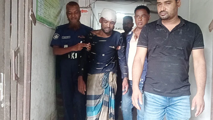 Murder case accused beaten, handed over to police