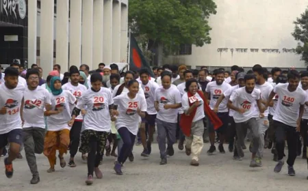 Symbolic Marathon Takes Place in Jhenaidah