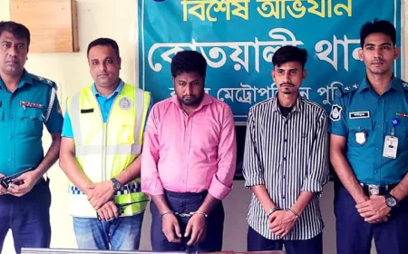 Two Security Guards Arrested with Illegal Arms and Ammunition in Rangpur