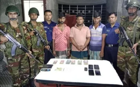 3 Drug Peddlers Held with 22g Heroin in Rampal