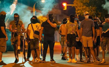 Masked Rioters Attack Highway in France
