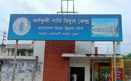 Kaptai Hydropower Station Peaks at 220 MW – Its Highest Output in One Year