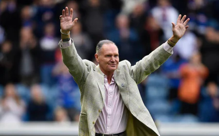 Former England Star Gascoigne Recovering After Collapsing at Home
