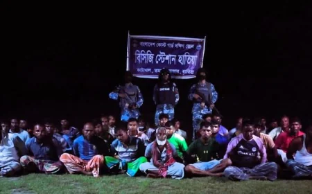 33 fishermen arrested with illegal nets in Hatia