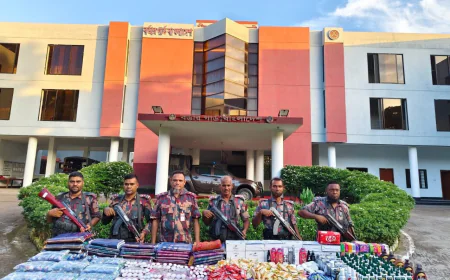 BGB seizes Tk 43.68 crore smuggled goods on Jashore border in 7 months