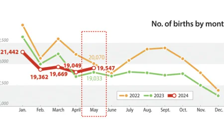 South Korea Sees Record Birth Rate Increase from January to May