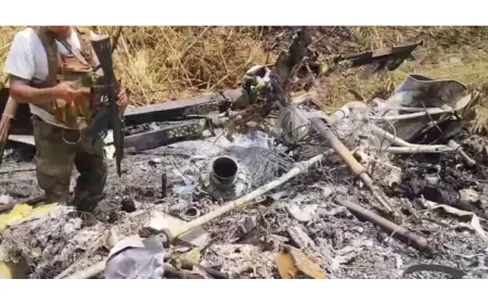 Myanmar Military Drone Crashes Across Thai Border