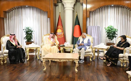 New Saudi Ambassador Pays Courtesy Call on Chief Adviser