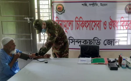 Army Provides Free Medical Treatment to 300 Patients in Khagrachhari
