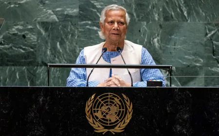 CA Yunus leaves New York for home
