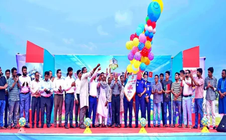 36th July Gold Cup Football Tournament Kicks Off in Rangpur
