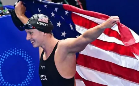 Ledecky Claims 22nd World Title, Popovici Celebrates ‘Scary’ Gold