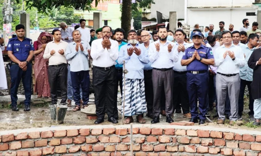 Construction of "July Shaheed Smritistambha" inaugurated in Chuadanga