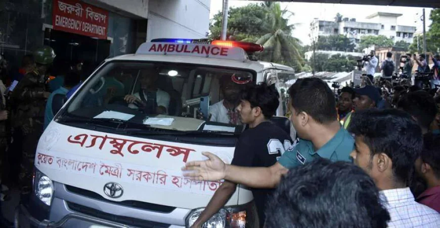 Govt Offers Free Treatment to Uttara Plane Crash Injured