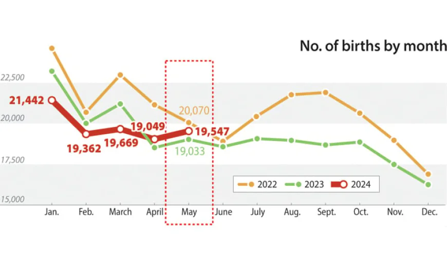 South Korea Sees Record Birth Rate Increase from January to May