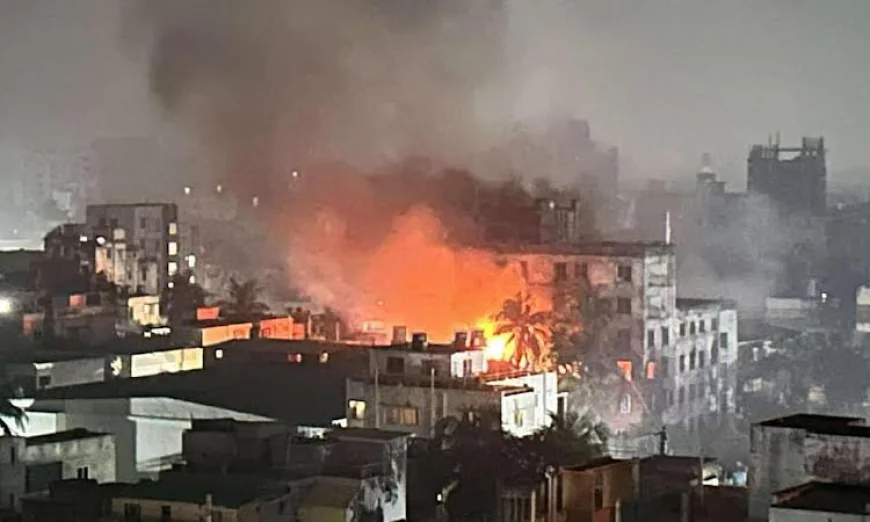 Blaze Guts Umbrella Factory in Khulna