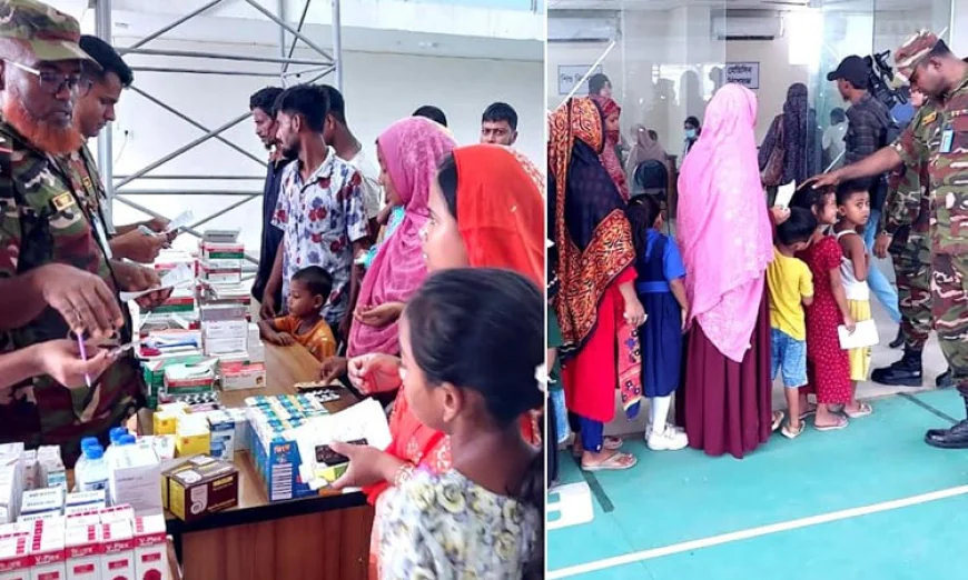 Army Offers Free Medical Treatment to 1,000 Patients in Rangpur