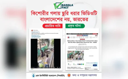 BanglaFact Confirms Viral Knife Threat Video Is from India, Not Bangladesh
