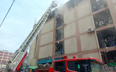 Fire at Gulistan Sundarban Square Market Brought Under Control