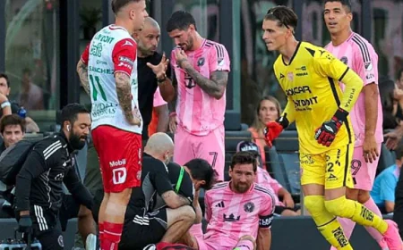 Messi Leaves Leagues Cup Match Early with Injury in 11th Minute