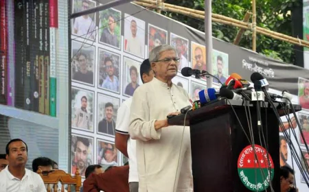 Fakhrul Says Hasina Will Be Prevented from Engaging in Politics