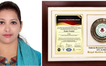 Sonia Nashid receives Best Data Analytics Excellence Award-2025
