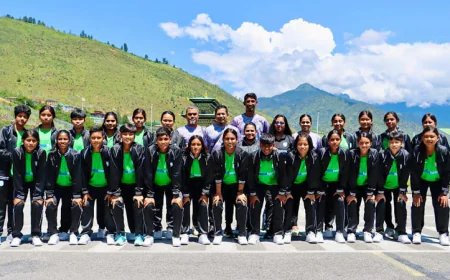 U-17 Women’s Football Team Arrives Safely in Bhutan
