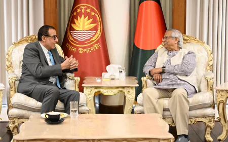 Palestinian Envoy Pays Courtesy Call on Chief Adviser