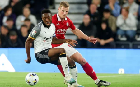 Derby’s late goal holds Bristol City