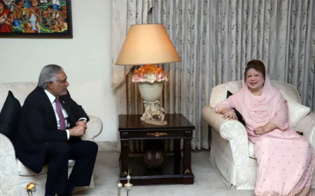 Ishaq Dar sends well wishes to Khaleda Zia for quick recovery: Dr Zahid