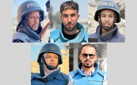 Israeli strikes on Gaza hospital kill 20 including five journalists