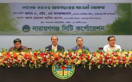 N’ganj City Corporation Unveils Tk 775.33cr Budget