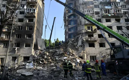 Russian Strike in Kyiv Kills 14, Including Three Children